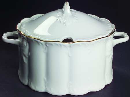Gold Line Round Covered Vegetable