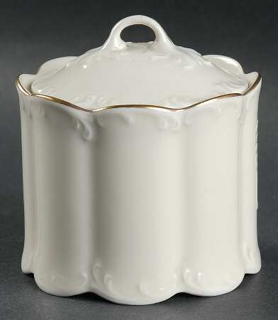 Gold Line Sugar Bowl & Lid