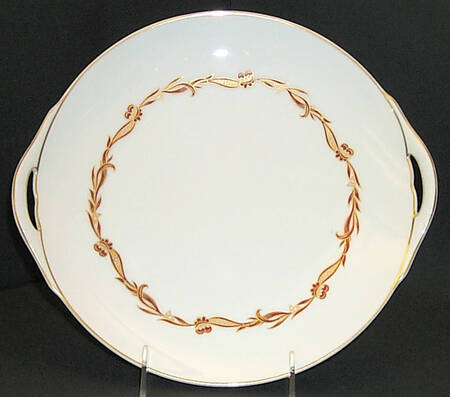 Goldcrest Ruby Handled Cake Plate