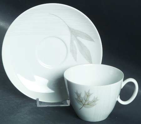 Golden Oak Flat Cup & Saucer Set