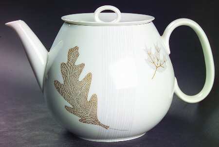 Golden Oak Teapot & Lid
