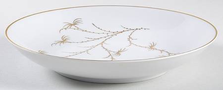 Golden Palm (White, Coupe) Coupe Soup Bowl