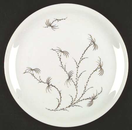 Golden Palm (White, Coupe) Dinner Plate