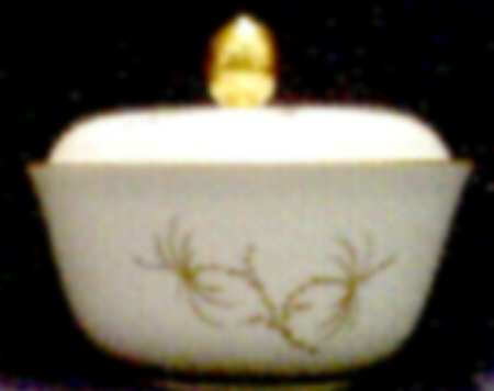 Golden Palm Sugar Bowl & Lid