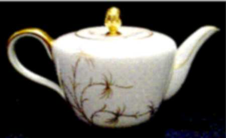 Golden Palm Teapot & Lid