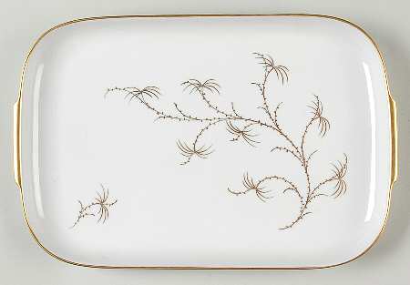 Golden Palm 12" Oval Serving Platter