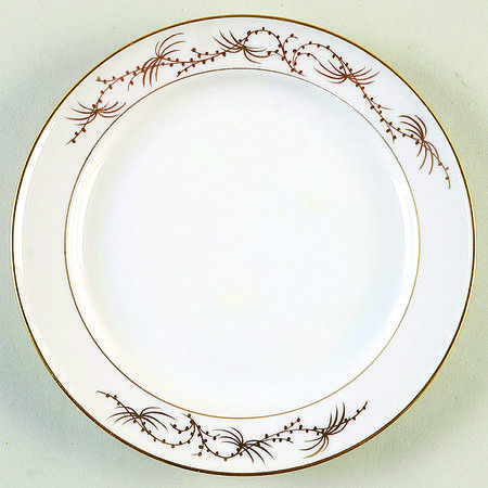 Golden Palm Salad Plate