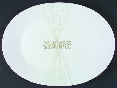 Golden Radiance 15" Oval Serving Platter