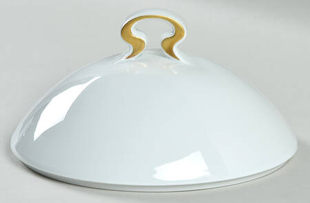 Gold Ribbon Lid for Round Vegetable