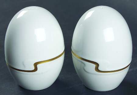 Gold Ribbon Salt & Pepper Set