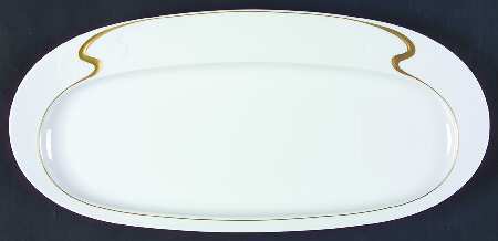 Gold Ribbon Large Sandwich Tray
