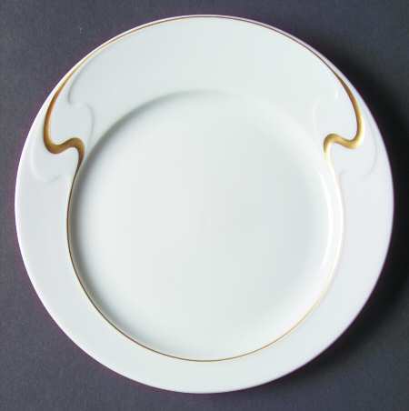 Gold Ribbon Bread & Butter Plate