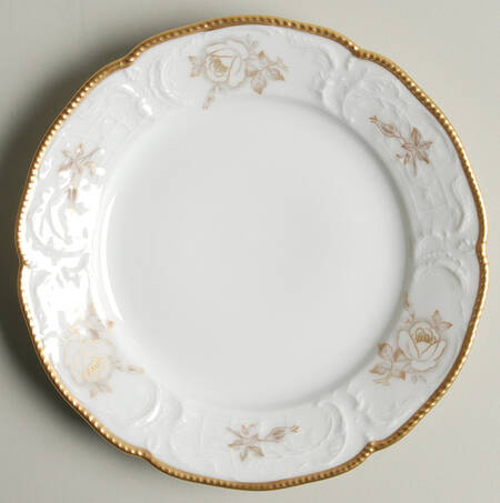 Gold Rose Bread & Butter Plate