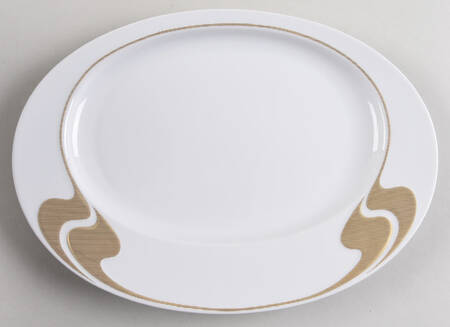 Gold Structure 11" Oval Serving Platter
