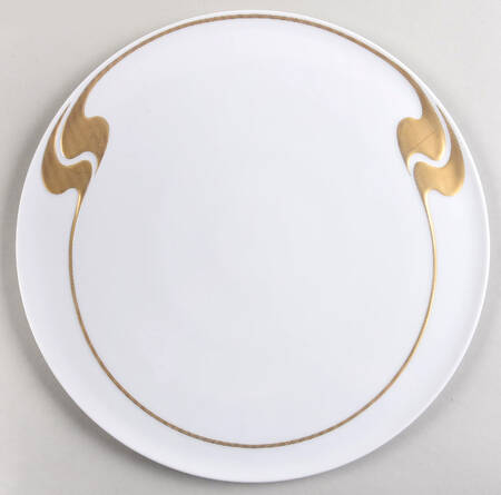 Gold Structure Cake Plate