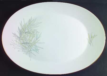 Grasses 15" Oval Serving Platter