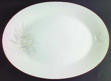 Grasses 17" Oval Serving Platter