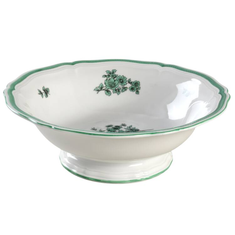 Green Bloom (No Trim) 8" Round Vegetable Bowl by Rosenthal - Continental