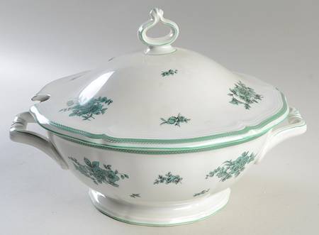 Green Bloom (No Trim) Tureen &  Lid