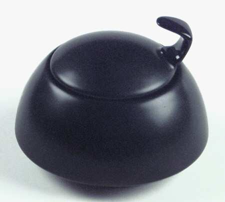Gropius Black Sugar Bowl & Lid