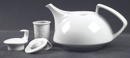Gropius White Teapot with Infuser & 2 Lids