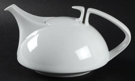 Gropius White Small Teapot & Lid