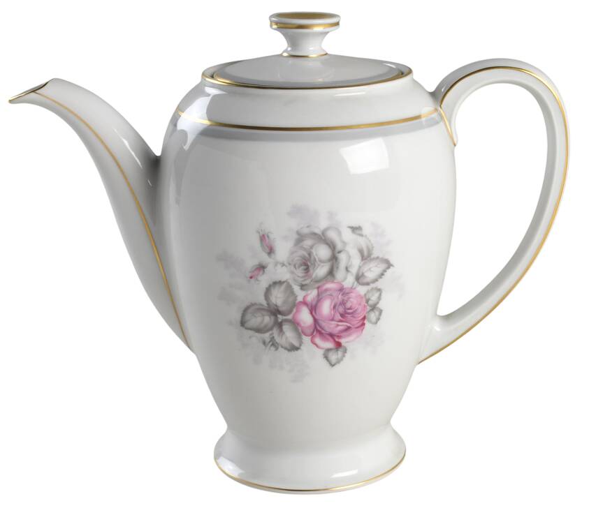 Gray Dawn Gold Coffee Pot & Lid