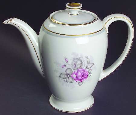 Gray Dawn Gold Coffee Pot & Lid