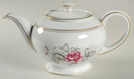 Gray Dawn Gold Teapot & Lid