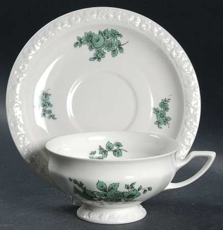 Greenhaven Footed Cup & Saucer Set