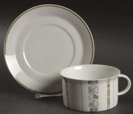 Greenwood Flat Cup & Saucer Set