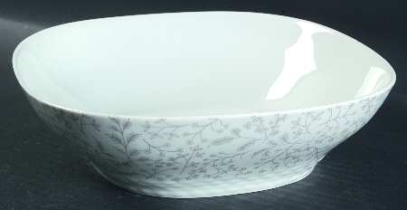 Gray Fern 8" Square Vegetable Bowl