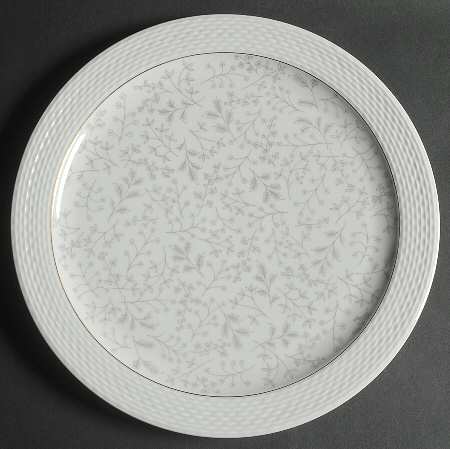 Gray Fern 12" Chop Plate (Round Platter)