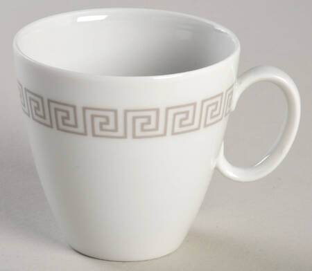 Greek Key Flat Demitasse Cup