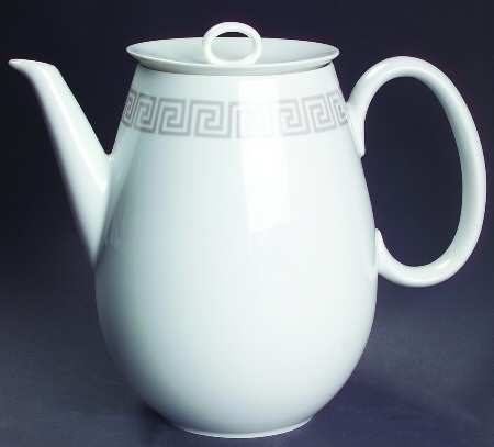 Greek Key Coffee Pot & Lid