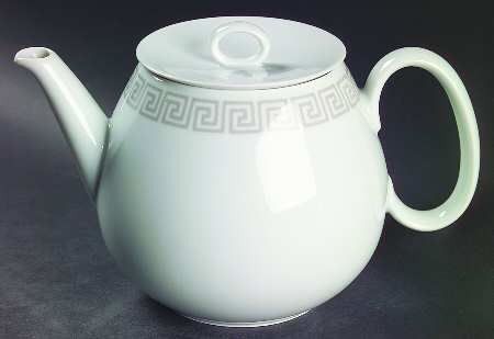 Greek Key Teapot & Lid