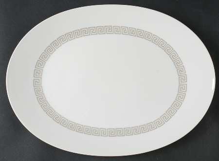 Greek Key 13" Oval Serving Platter