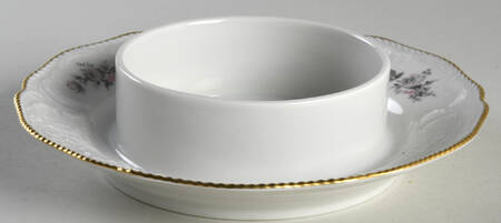 Grey Rose Round Butter No Lid
