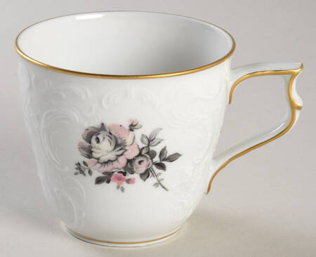 Grey Rose Flat Cup