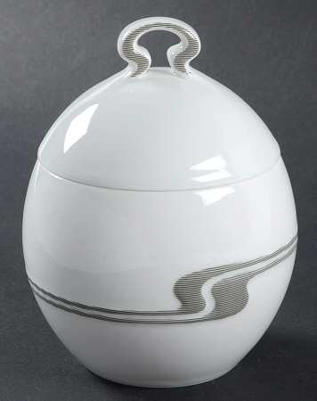Grey Structure Sugar Bowl & Lid