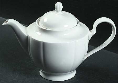 Grace White Teapot & Lid