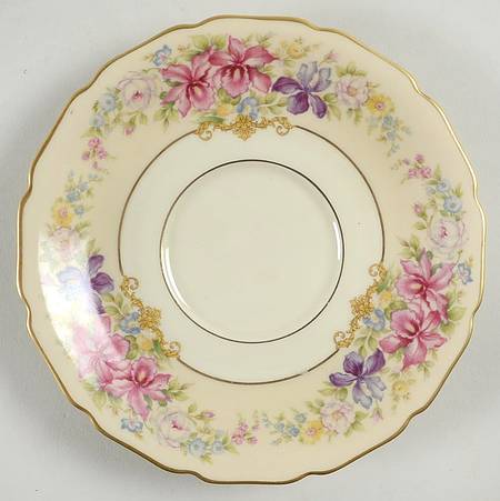 Gwendolyn (Yellow or Yellow & Red Scrolls) Saucer