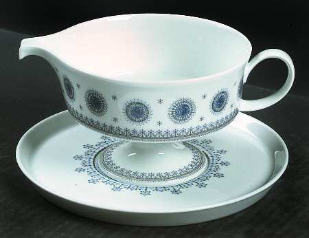 Ice Blossom Gravy Boat & Underplate