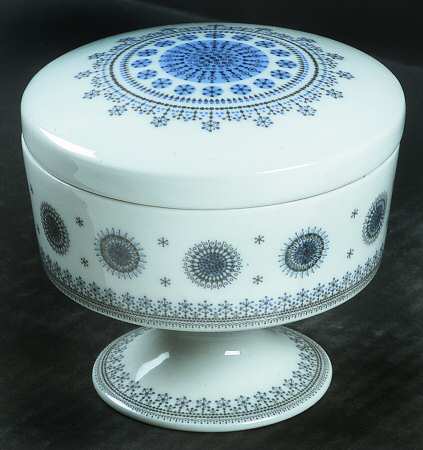 Ice Blossom Sugar Bowl & Lid