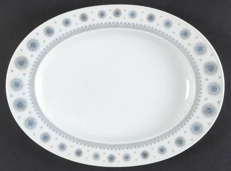 Ice Blossom 11" Oval Serving Platter