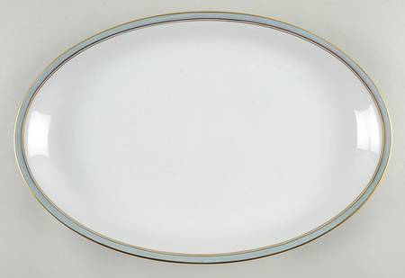 Ice Blue 15" Oval Serving Platter