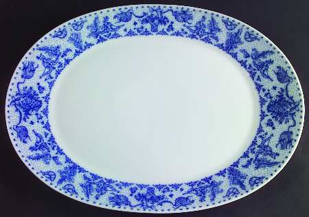 Idyll Cobalt Blue 15" Oval Serving Platter