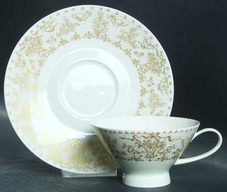 Idyll Gold Footed Cup & Saucer Set