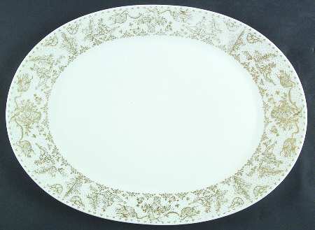 Idyll Gold 15" Oval Serving Platter