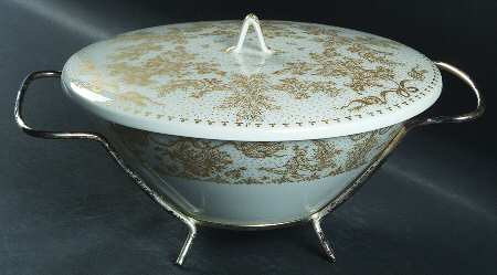 Idyll Gold Round Covered Vegetable-Uses RV9 As Base W/Mtl Std